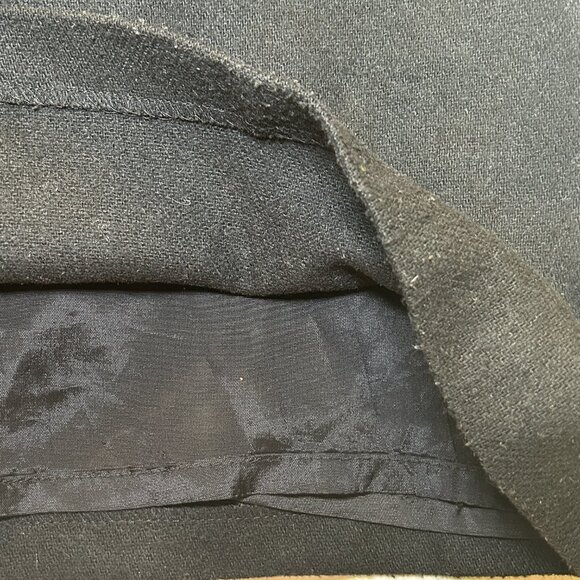 French Connection Skirt Wool Blend Fabric Straight Fit Back Zip Closure Black 6 - Picture 6 of 7